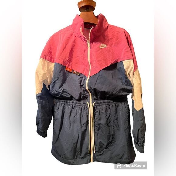Nike Pink/Blue Sportswear Icon Clash Track Jacket Women’s Size XS CJ2046-691 - Picture 1 of 7